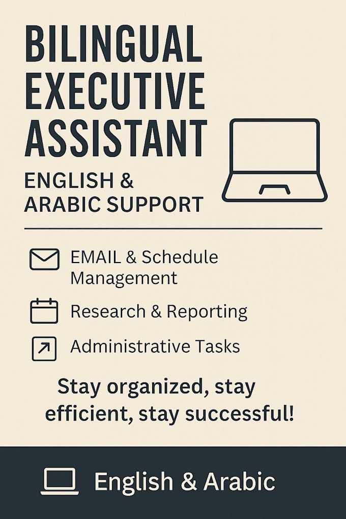be english arabic virtual assistant plus visa consulting