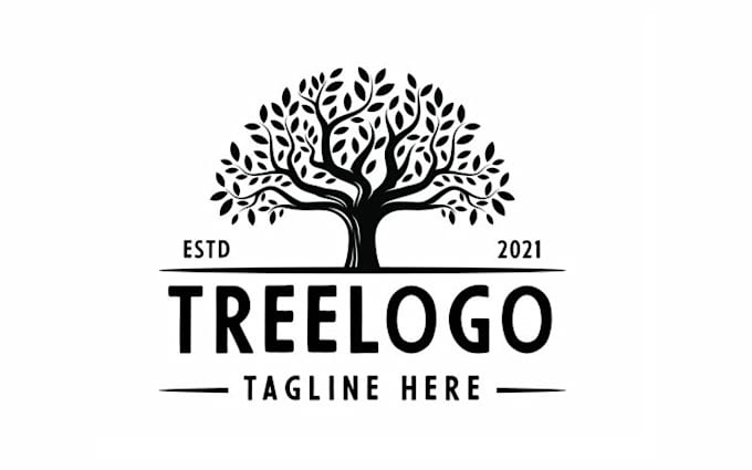 give creative tree logo design with new concepts