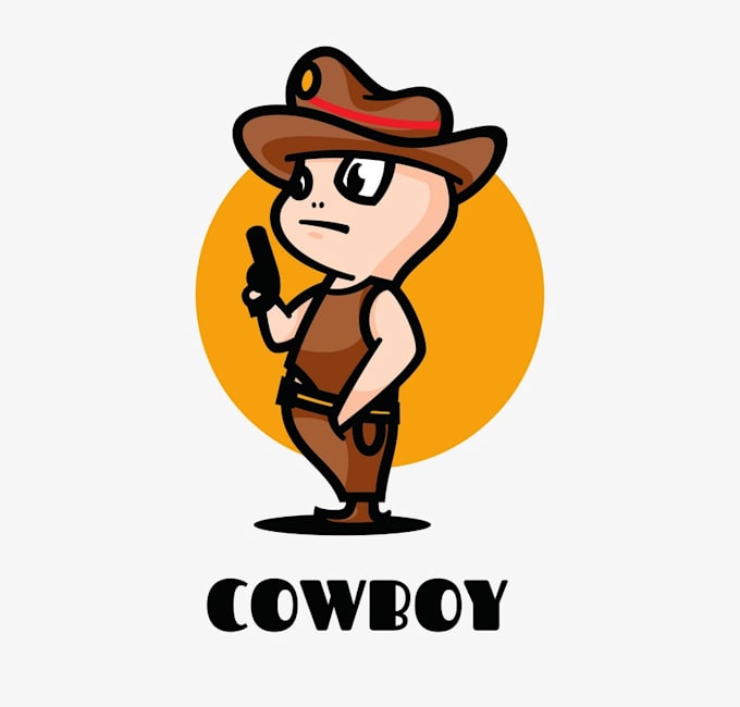 design modern professional cowboy logo