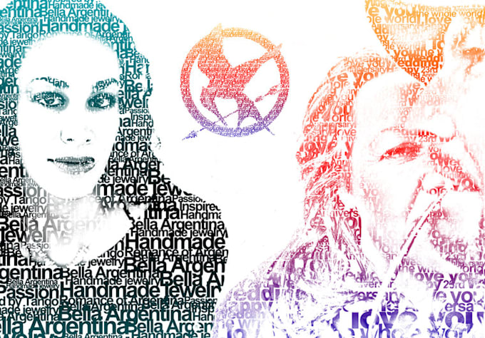 create your typographic portrait like grammys posters just