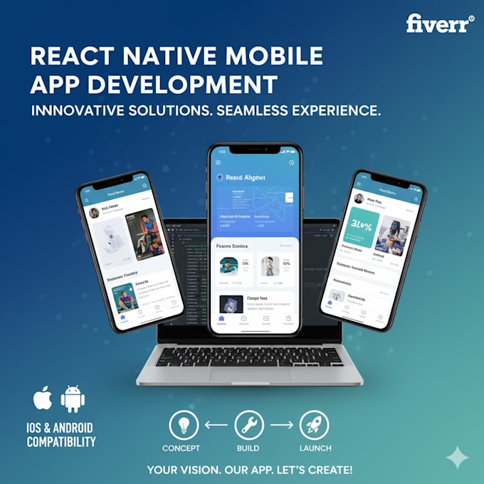convert your dream design to react native mobile app, rocket chat mobile app