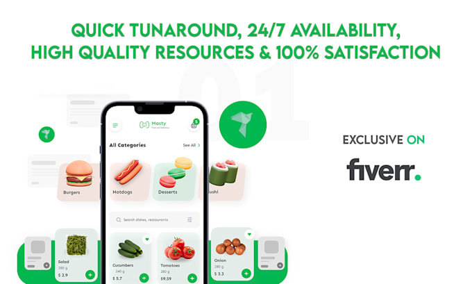 design mobile app UI for android and ios
