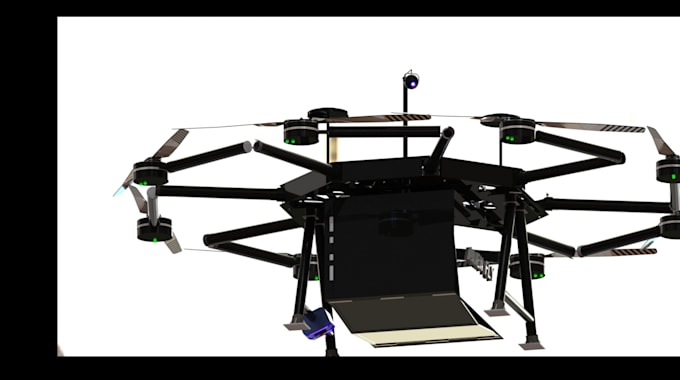 design heavyduty drone features robotics wings