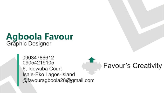 Design beautiful and colorful business cards for you by Favouragboola ...