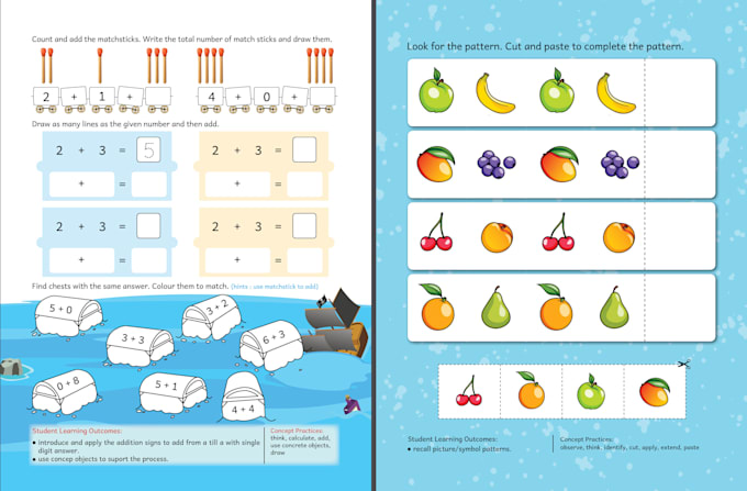 do KDP kindergarten worksheet children activity book design