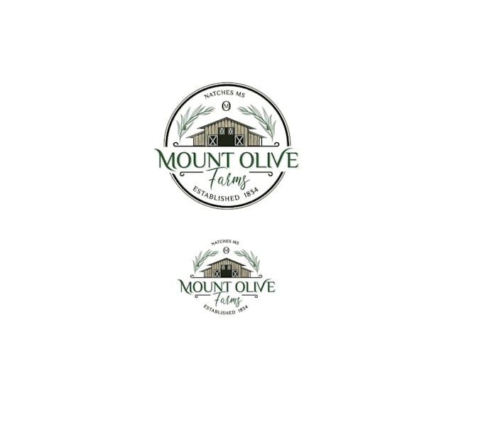 Design realistic mount olive farm logo with creative concept by Brittanyd_valde Fiverr