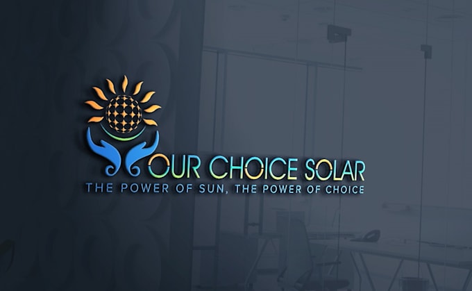 do make an modern solar panel logo