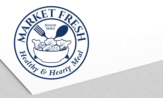 do a modern salad lunch buffet restaurants logo design