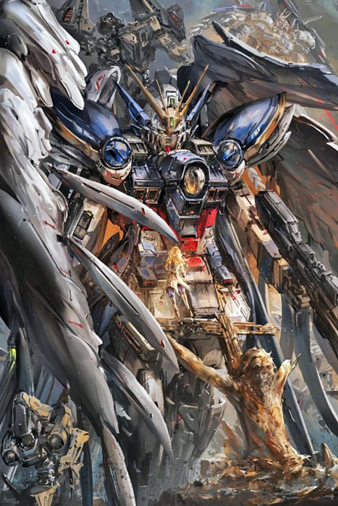 Make mecha concepts like gundam for you by antelmobarbari5 fiverr