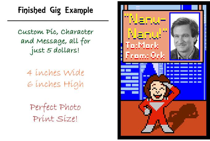 create an 8 bit custom sprite portrait