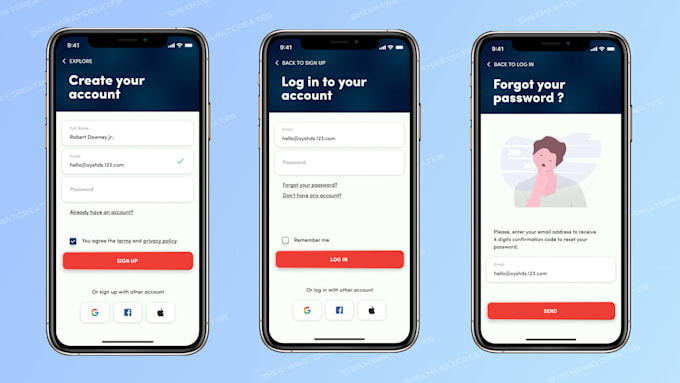Design user friendly mobile apps ui ux for android and ios by ...