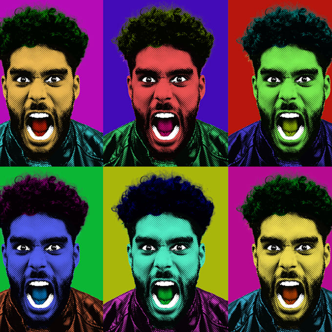 create a pop art portrait