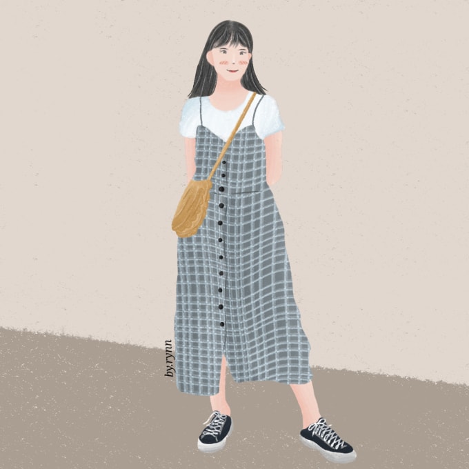 Draw cute illustration based on your photos by Thisis_rynn | Fiverr