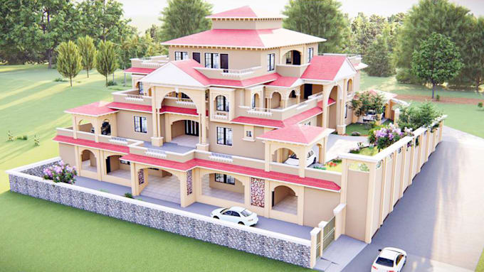 do architectural 3d model exterior ,interior, 3d rendering