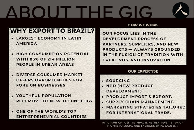 help you export to brazil