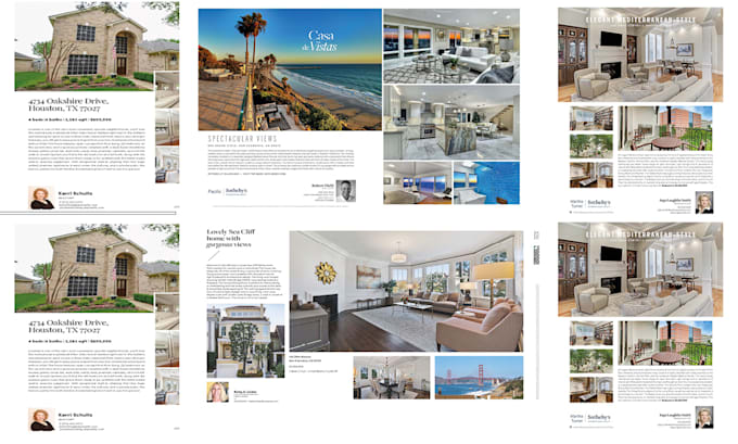 design printable and digital real estate flyer, brochure, postcard
