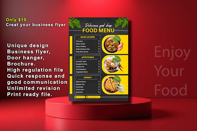 design unique flyer and brochure