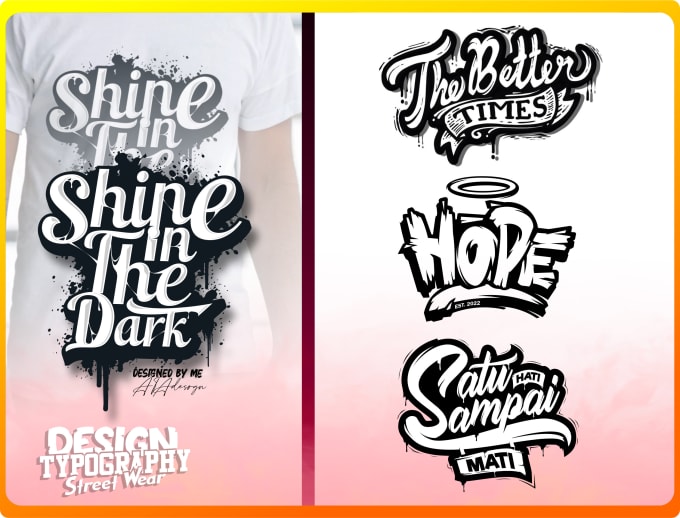 make design typography street wear