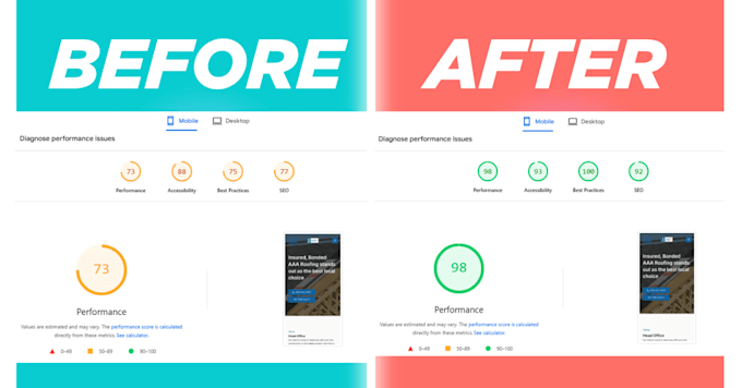 fix wordpress site speed, pass core web vitals and pagespeed 90 plus