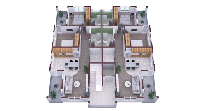 do 2d drawing and 3d floorplan