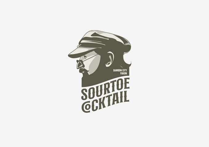 design realistic cocktail logo with creative concepts