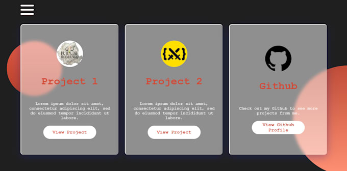 Make a 3 page portfolio website using html, css and js by Tavifurdui ...