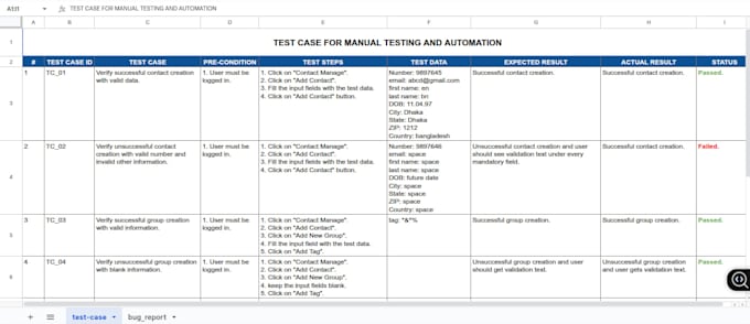 do QA manual testing of your website, android or ios application