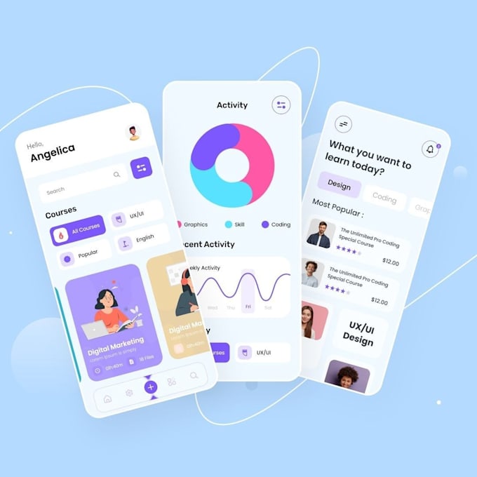 Do innovative ui ux mobile app design for your startup by Uxigu_uxui ...