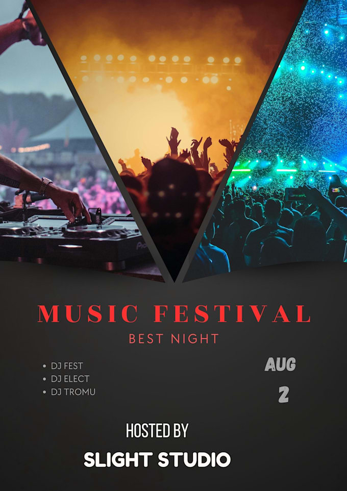 professional poster illustration, flyer, brochure design