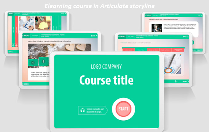create and design an elearning course in an articulate storyline