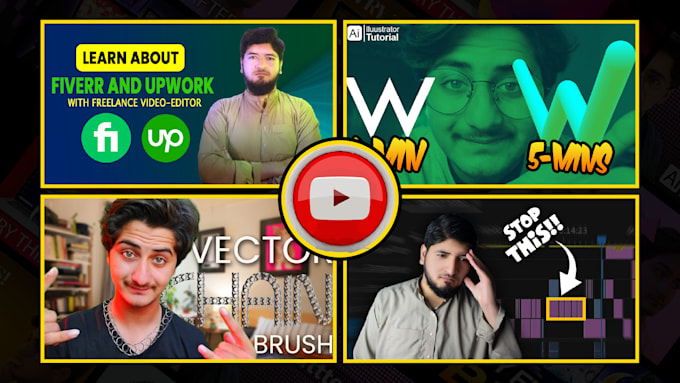design an attractive youtube thumbnail