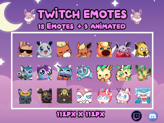 Free to use] Pokemon Ultra Beasts Emote Set for Twitch and Discord
