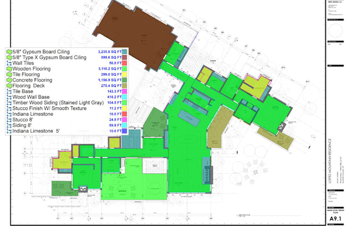 do quantity takeoff and material estimate