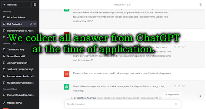 offer professional job application assistance, applying for jobs on your behalf