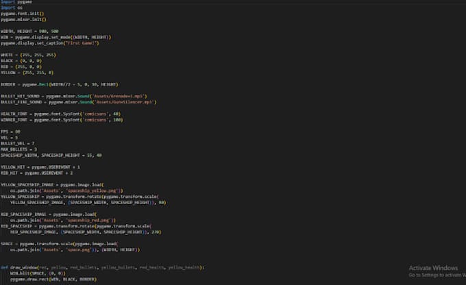 Simple game using pygame by Code_abraham | Fiverr