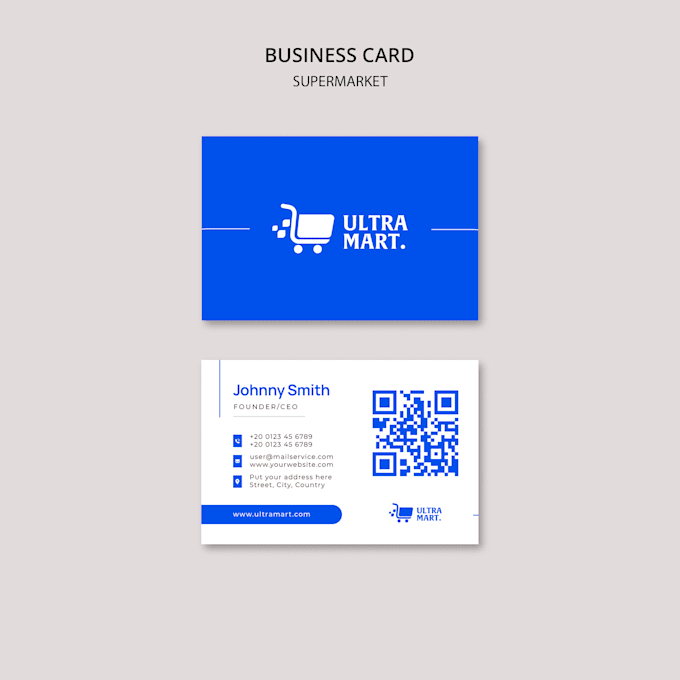 Do digital business card physical card with qr code by Sulmanhashmi858