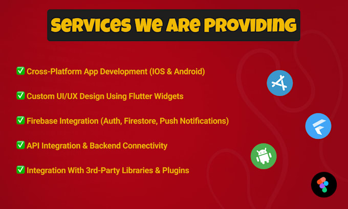 do flutter app development and custom API integration with uiux