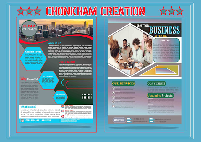 design eye catchy corporate flyer