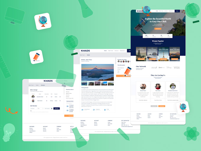Make you a ui ux design for your website by Ramdn_app | Fiverr