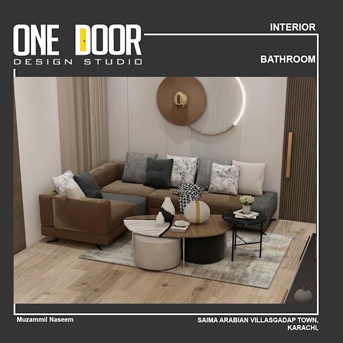 Affordable interior design for your home by Onedoor416 Fiverr