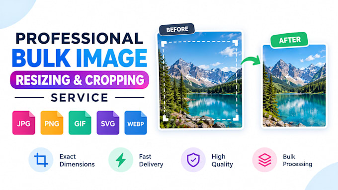 bulk resize, crop images for shopify and ecommerce website