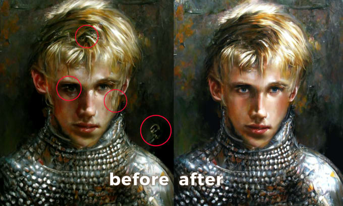 edit, fix, touch up and enlarge your ai images in photoshop