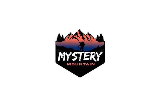 mystery mountain event logo design