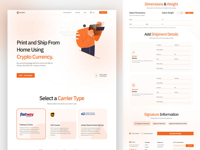 design professional website design on figma