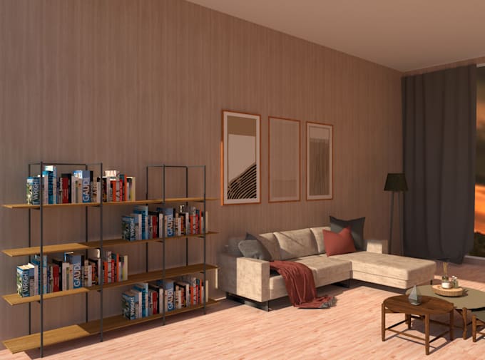 make 3d interior and exterior design and renders
