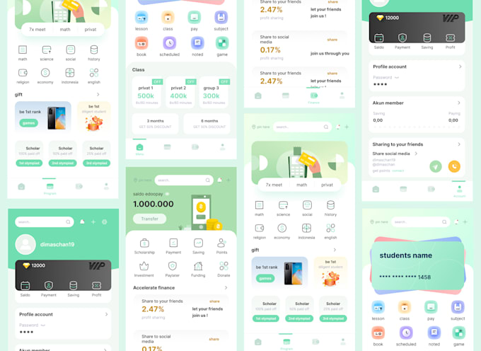 Do website, dashboard, mobileapps ui ux design in figma by Dimaschan19 ...