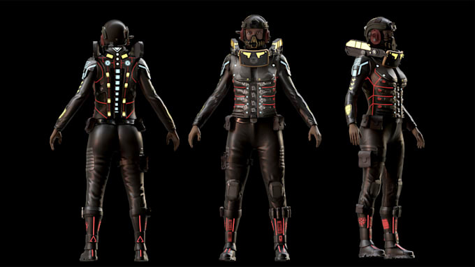 create a sci fi art and sci fi character concept art