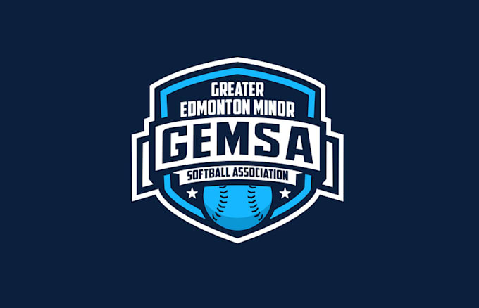 design softball league logo