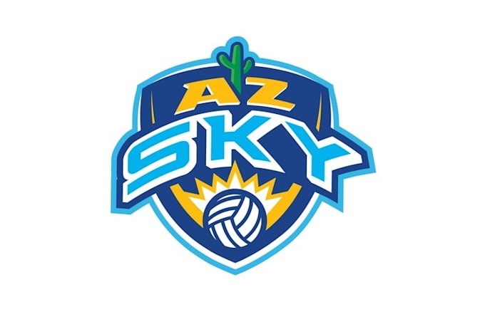 design modern volleyball club logo