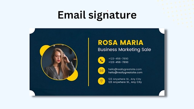 design professional html email signature